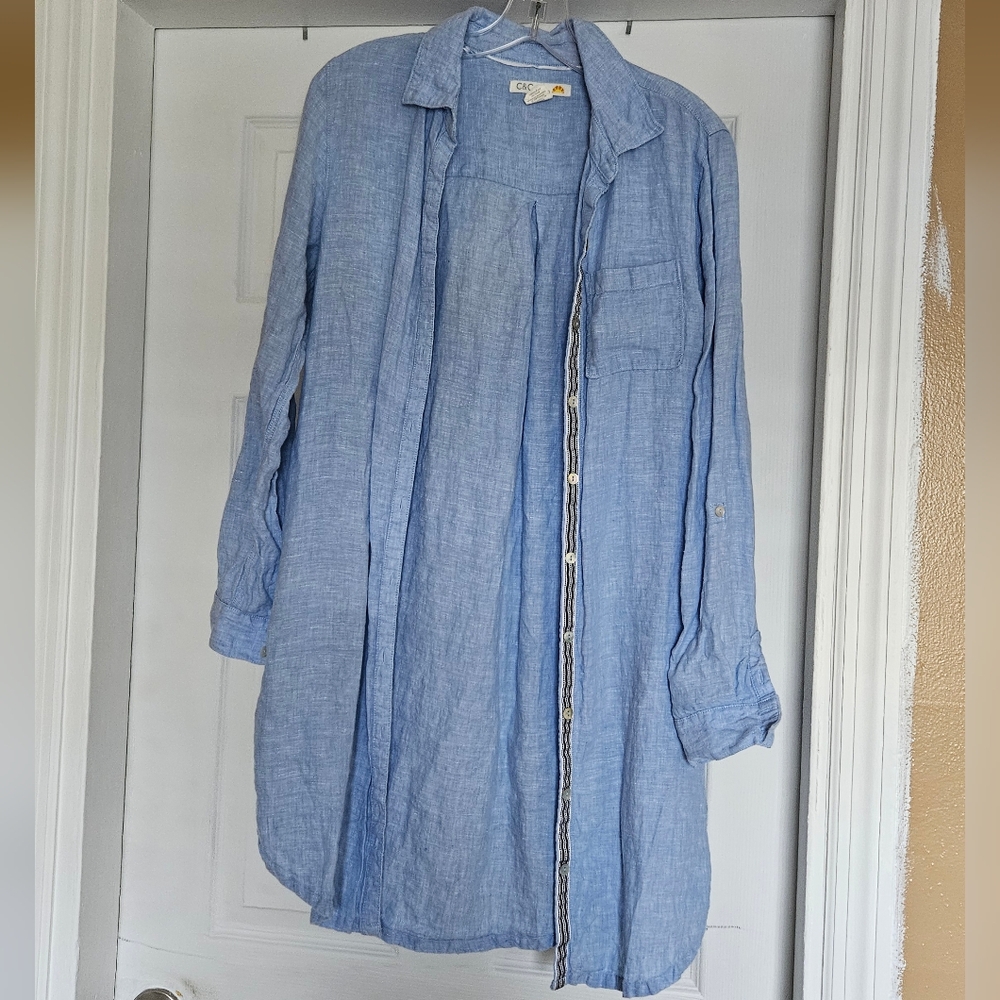 C&C California linen shirt dress/tunic
